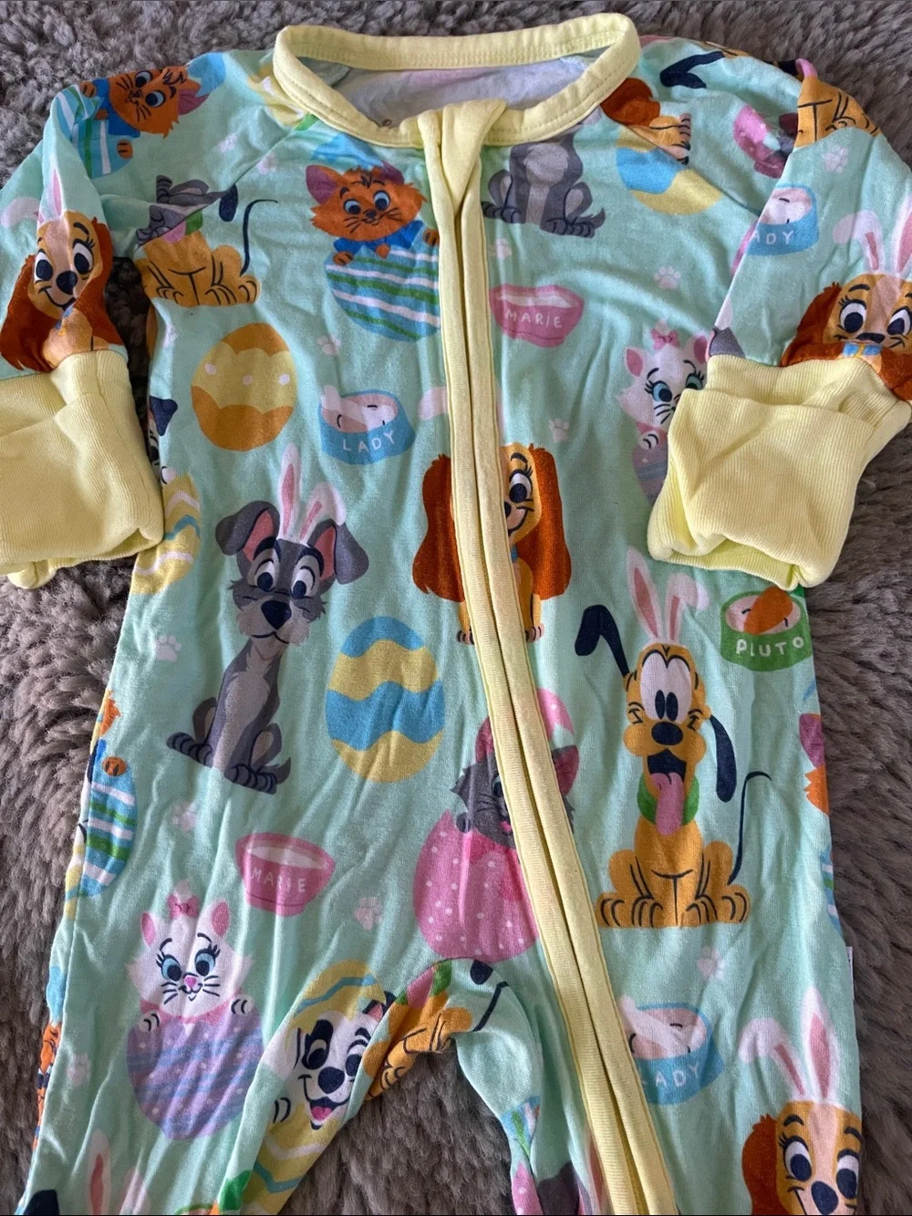 Little Sleepies Disney PETS Easter Baby One-Piece Pajamas NEWBORN